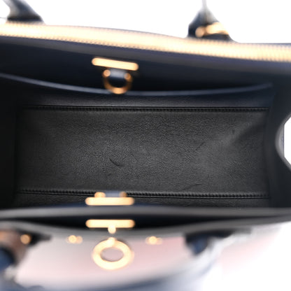 Louis Vuitton Calfskin Monogram Striped City Steamer PM Blue 5 of 14