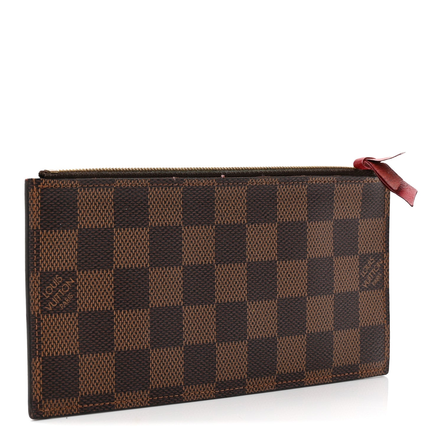 Louis Vuitton Damier Ebene Felicie Chain Wallet Zippered Insert 3 of 9