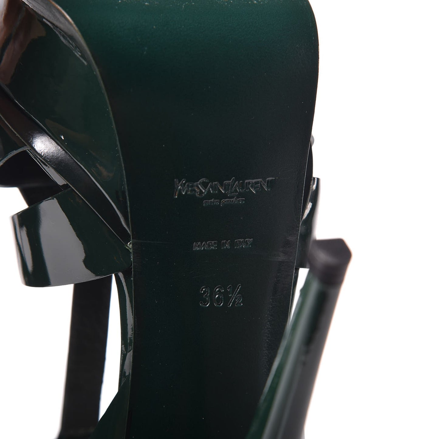 Patent Tribute 105 Platform Sandals 36.5 Green
