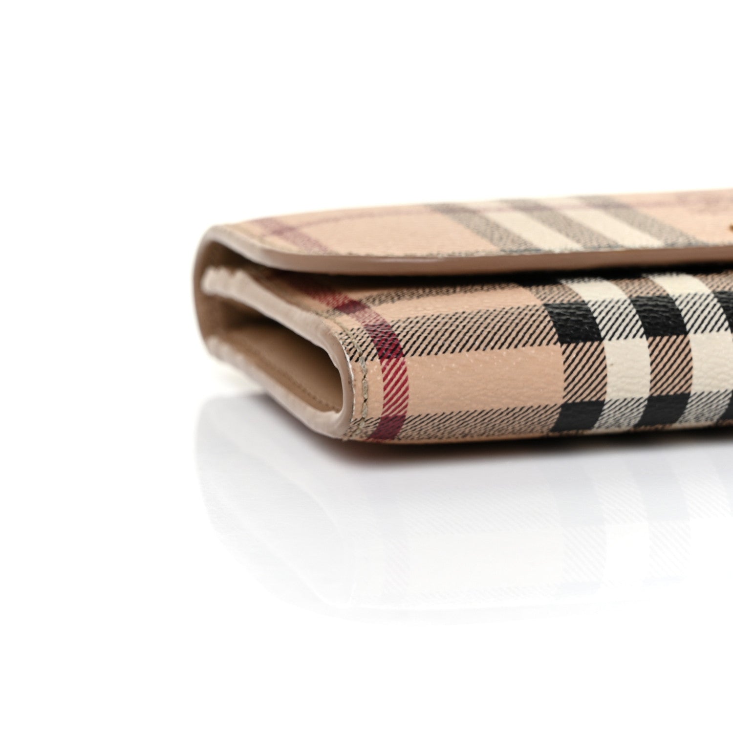 Burberry Haymarket Check Halton Wallet Tan 7 of 9