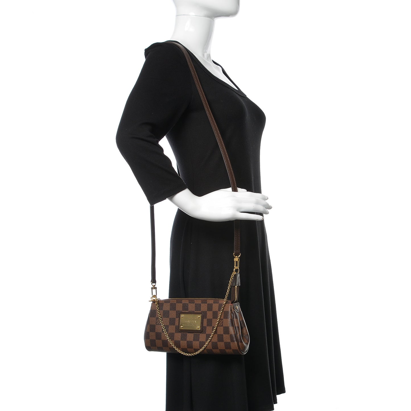 Damier Ebene Eva Clutch