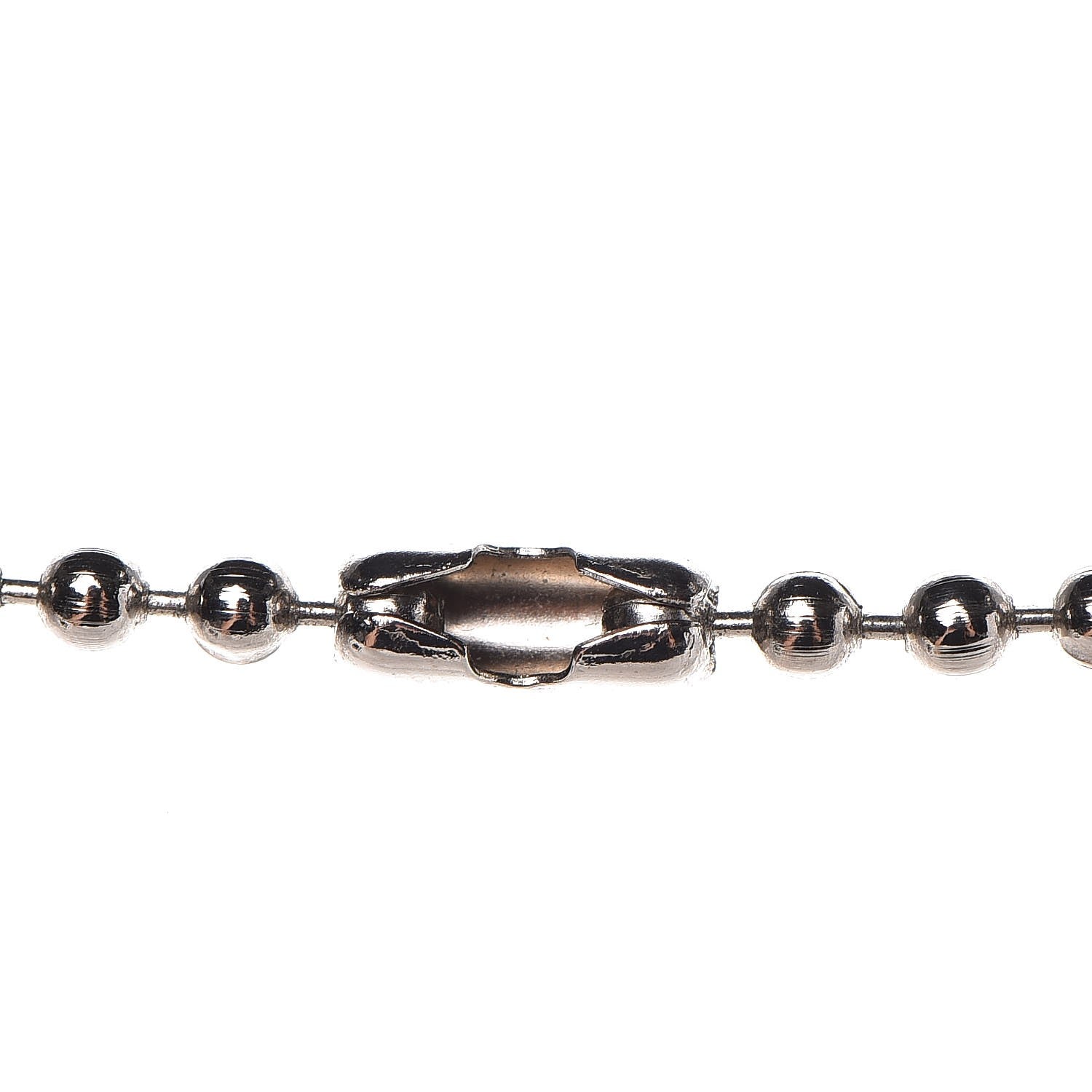 Chanel Dog Tag Necklace Silver 5 of 5