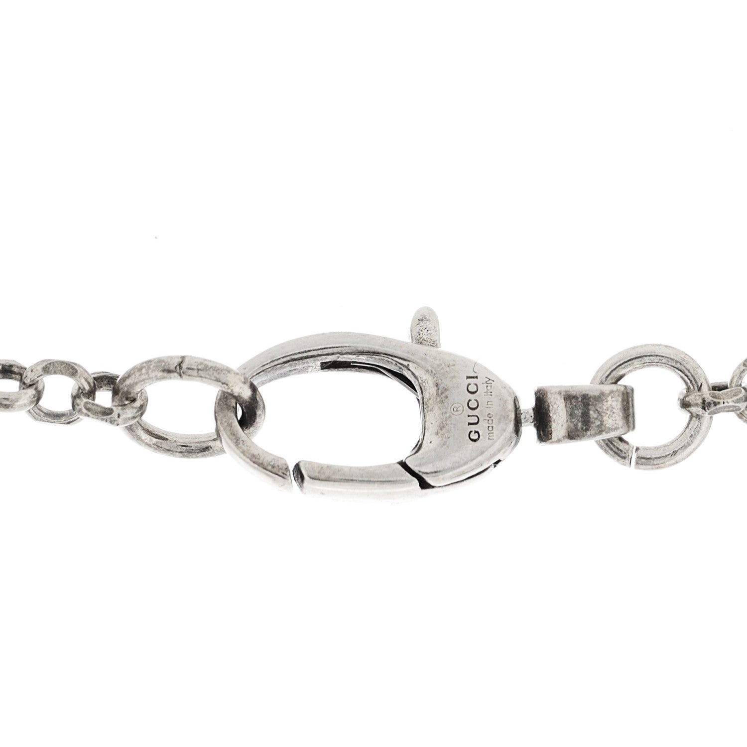 Gucci Sterling Silver Double G Key Pendant Necklace 5 of 5