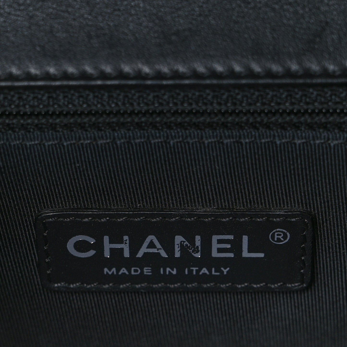 Patent Quilted Large Boy Flap Black