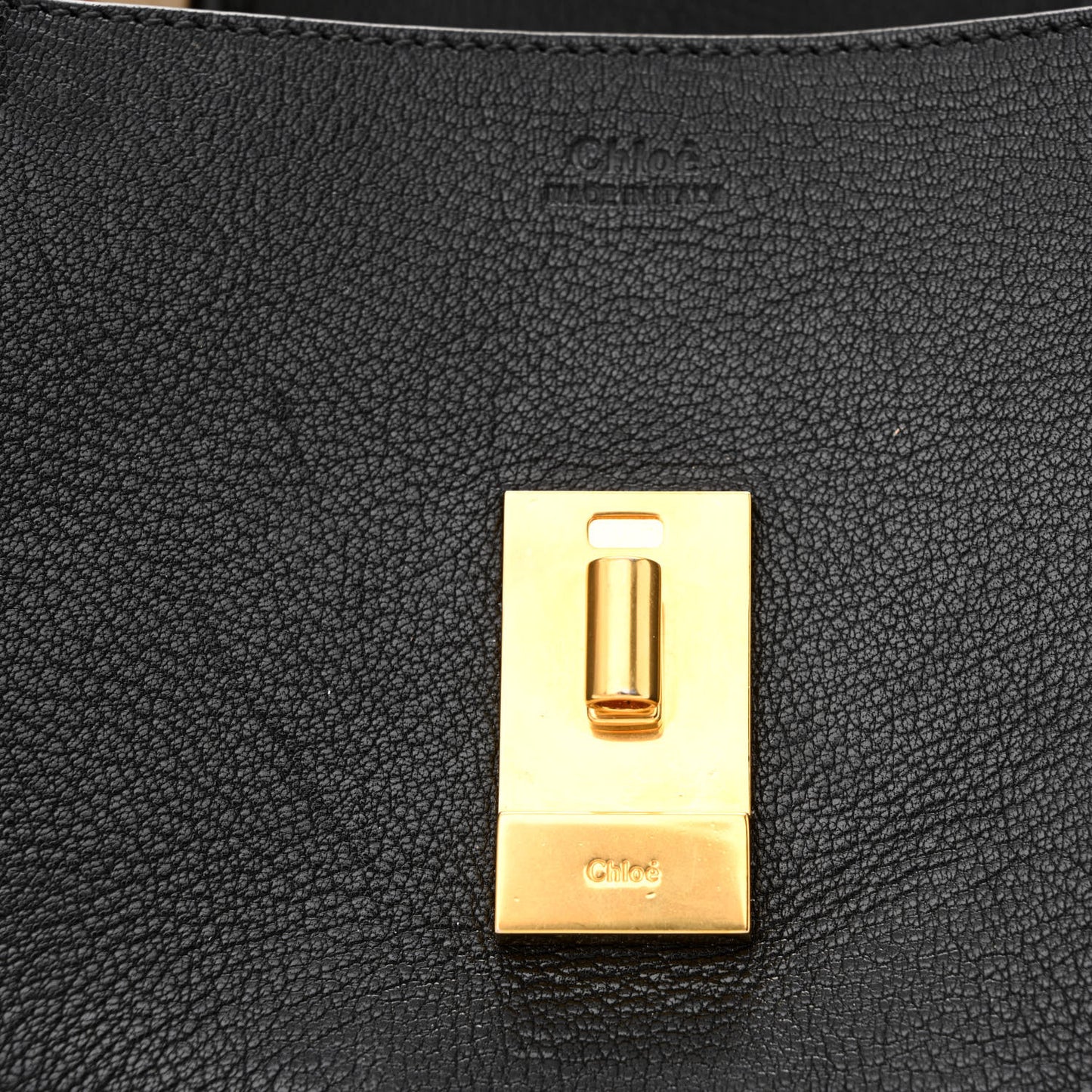 Grained Lambskin Mini Drew Shoulder Bag Black