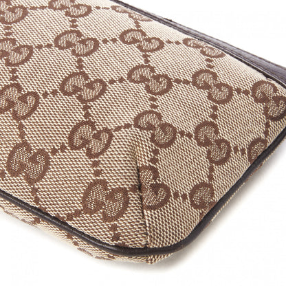 Gucci Monogram Jolicoeur Wristlet Dark Brown 7 of 8
