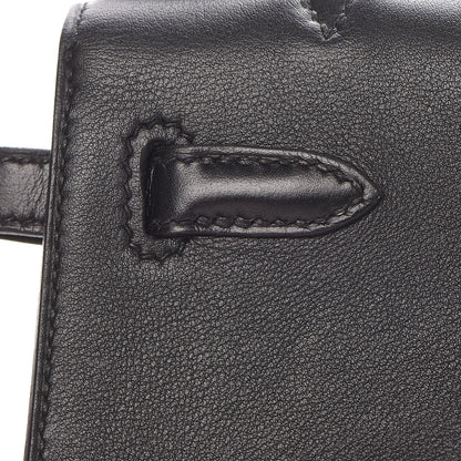 Hermes Swift Kelly Pochette Clutch Black 19 of 28