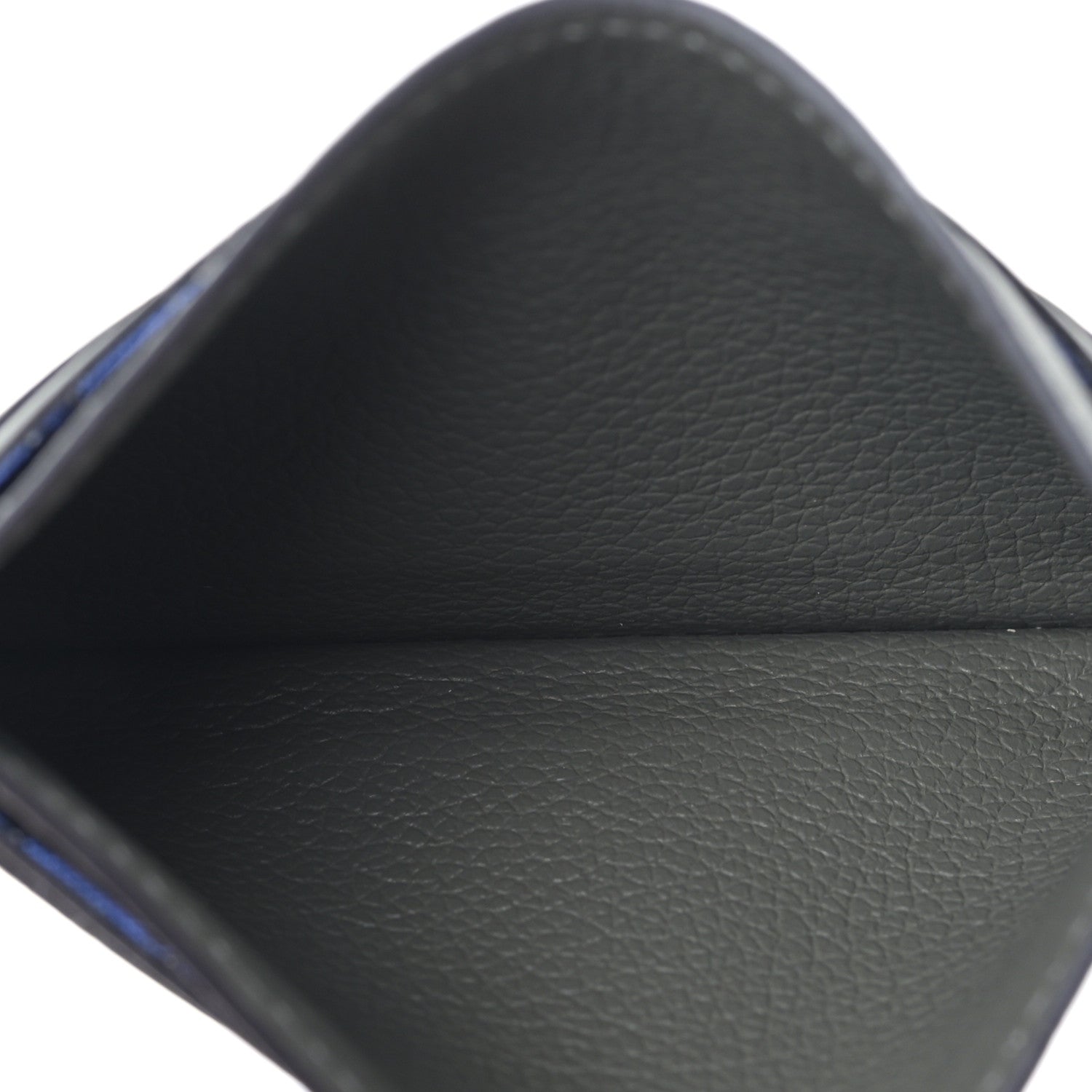 Hermes Evercolor Citizen Twill Card Case Gris Meyer Bleu De France 5 of 9