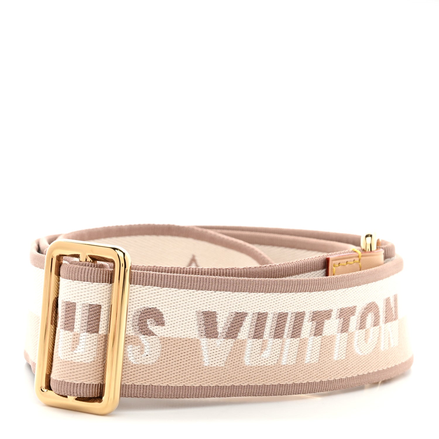 Louis Vuitton Jacquard Speedy Bandouliere 20 Shoulder Strap Beige 2 of 4