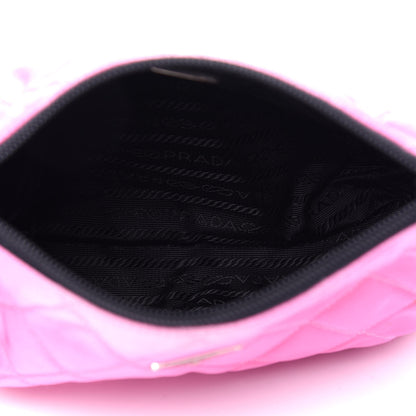 Prada Tessuto Nylon Quilted Necessaire Pouch Begonia 5 of 6