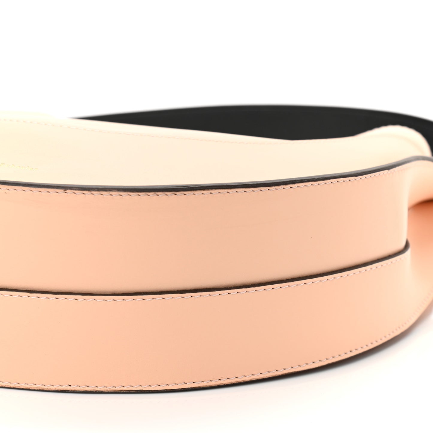 Calfskin Arch Shoulder Bag Peach