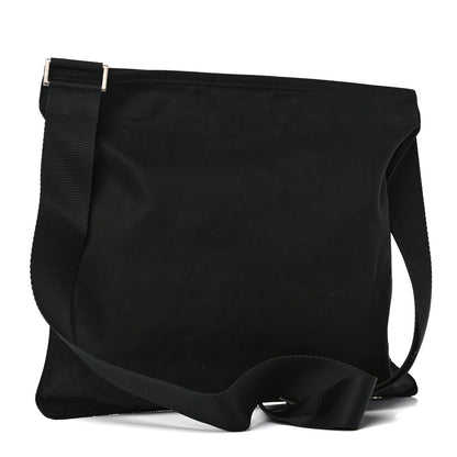 Prada Nylon Vela Flat Messenger Bag Black 2 of 11