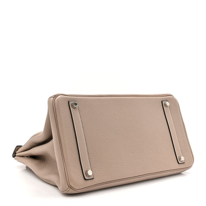 Hermes Taurillon Clemence Birkin 35 Gris Tourterelle 4 of 15