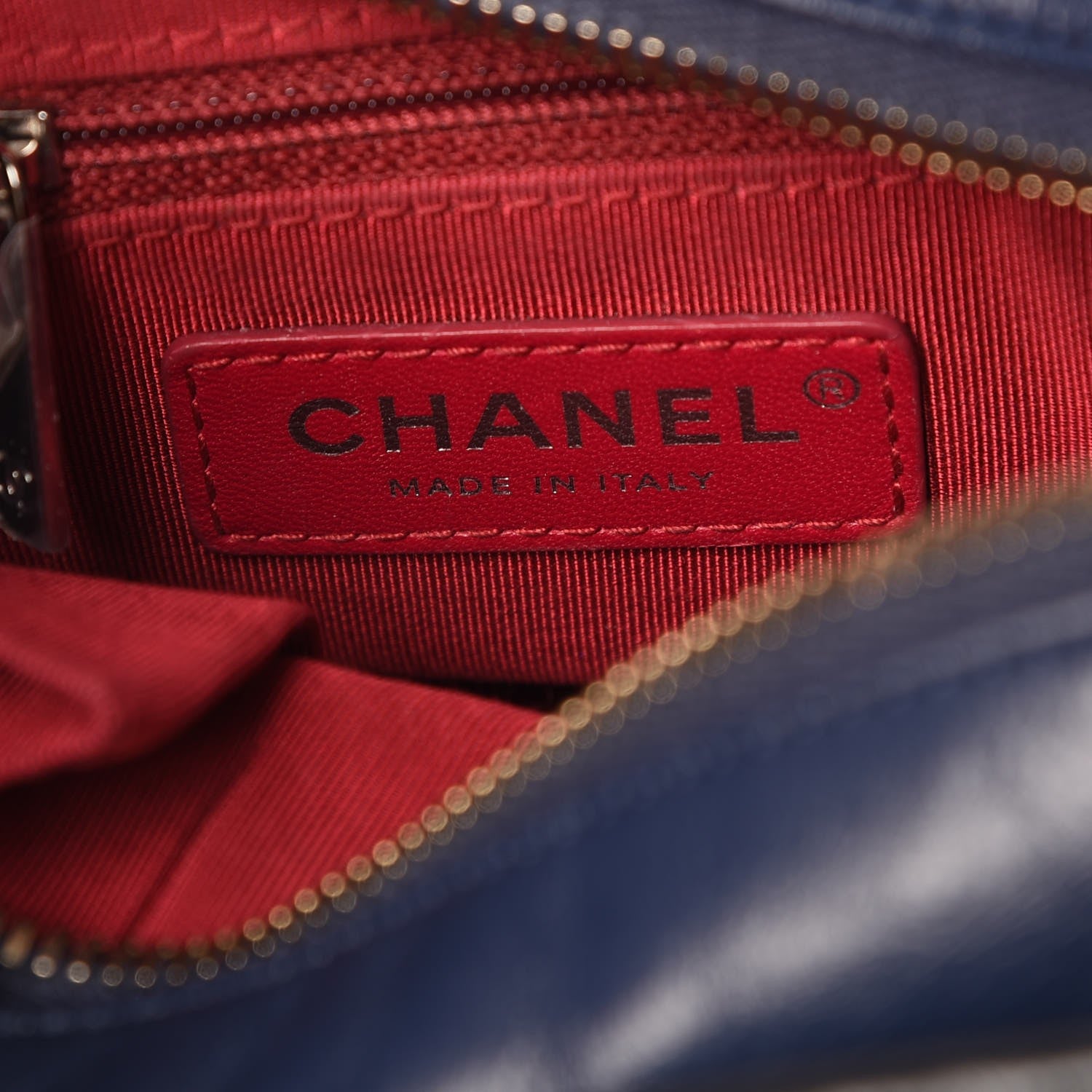 Chanel Aged Calfskin Quilted Small Gabrielle Hobo Navy Black 10 of 10