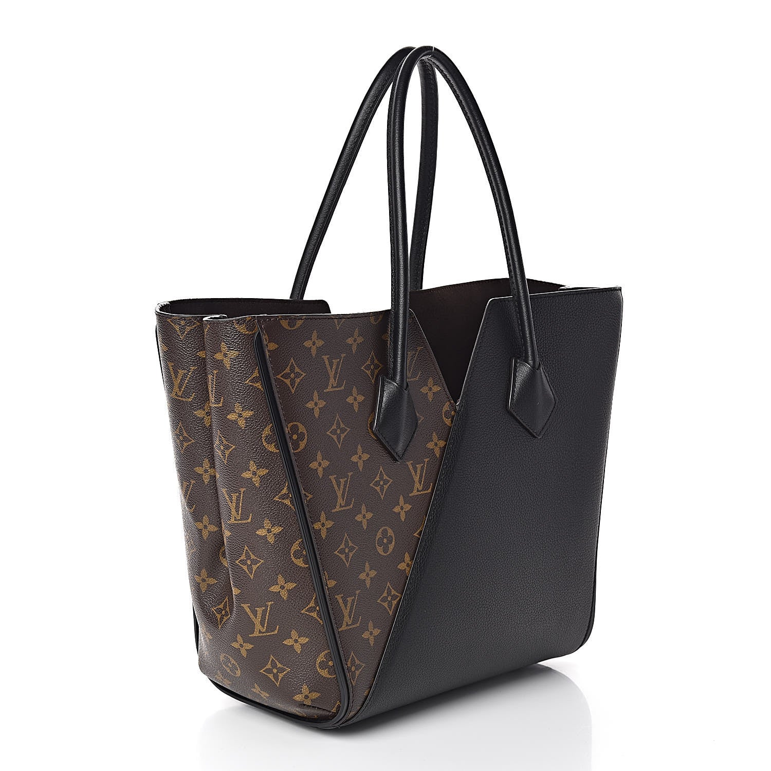 Louis Vuitton Calfskin Monogram Kimono Tote Black 3 of 9