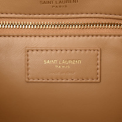 Saint Laurent Calfskin Snakeskin Embossed Monogram Kate 99 Dark Tangerine Brown 6 of 10