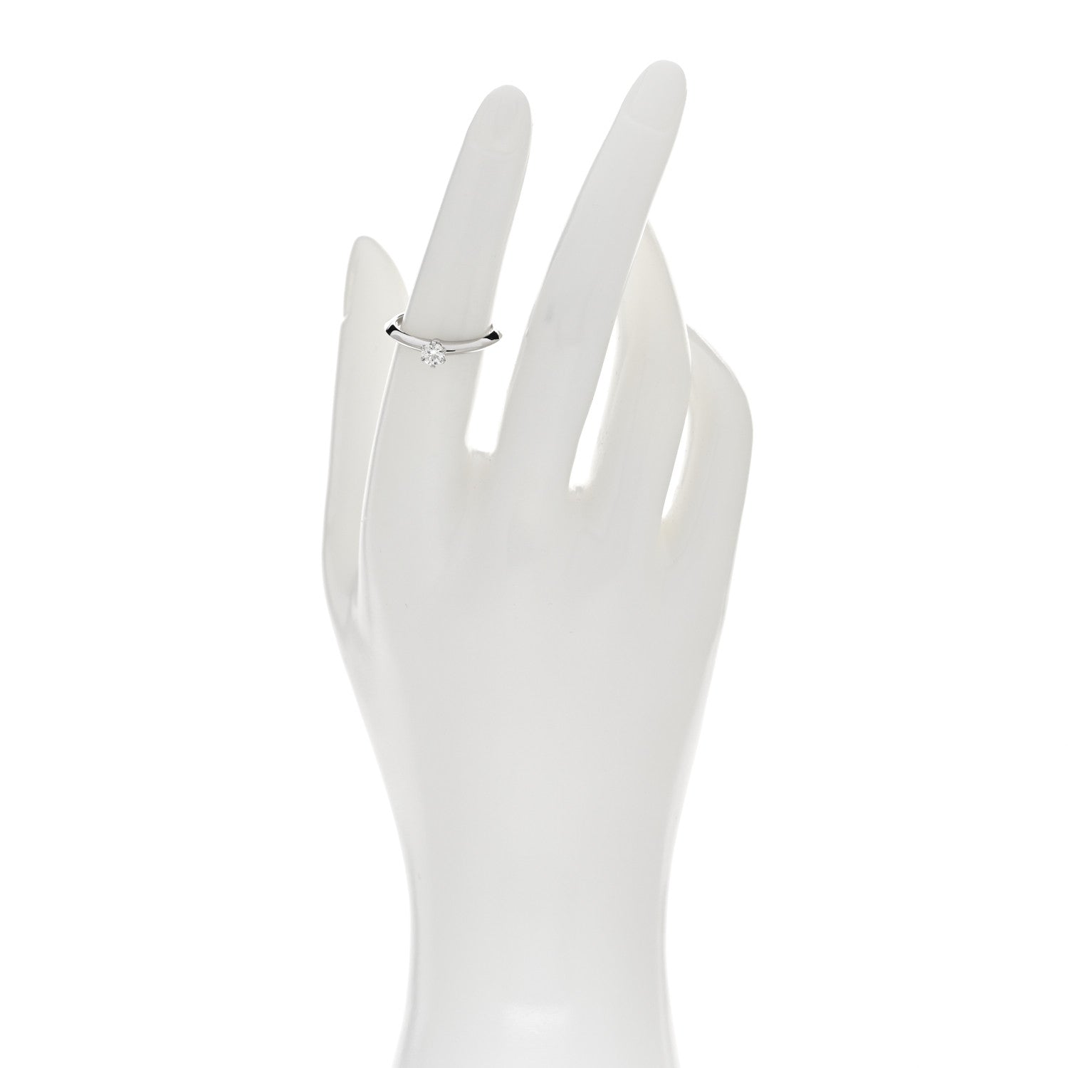 Tiffany Platinum Diamond .24ct Solitaire Engagement Ring 52 6 2 of 4