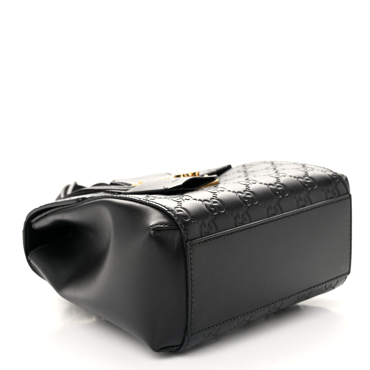 Guccissima Signature Padlock Backpack Black