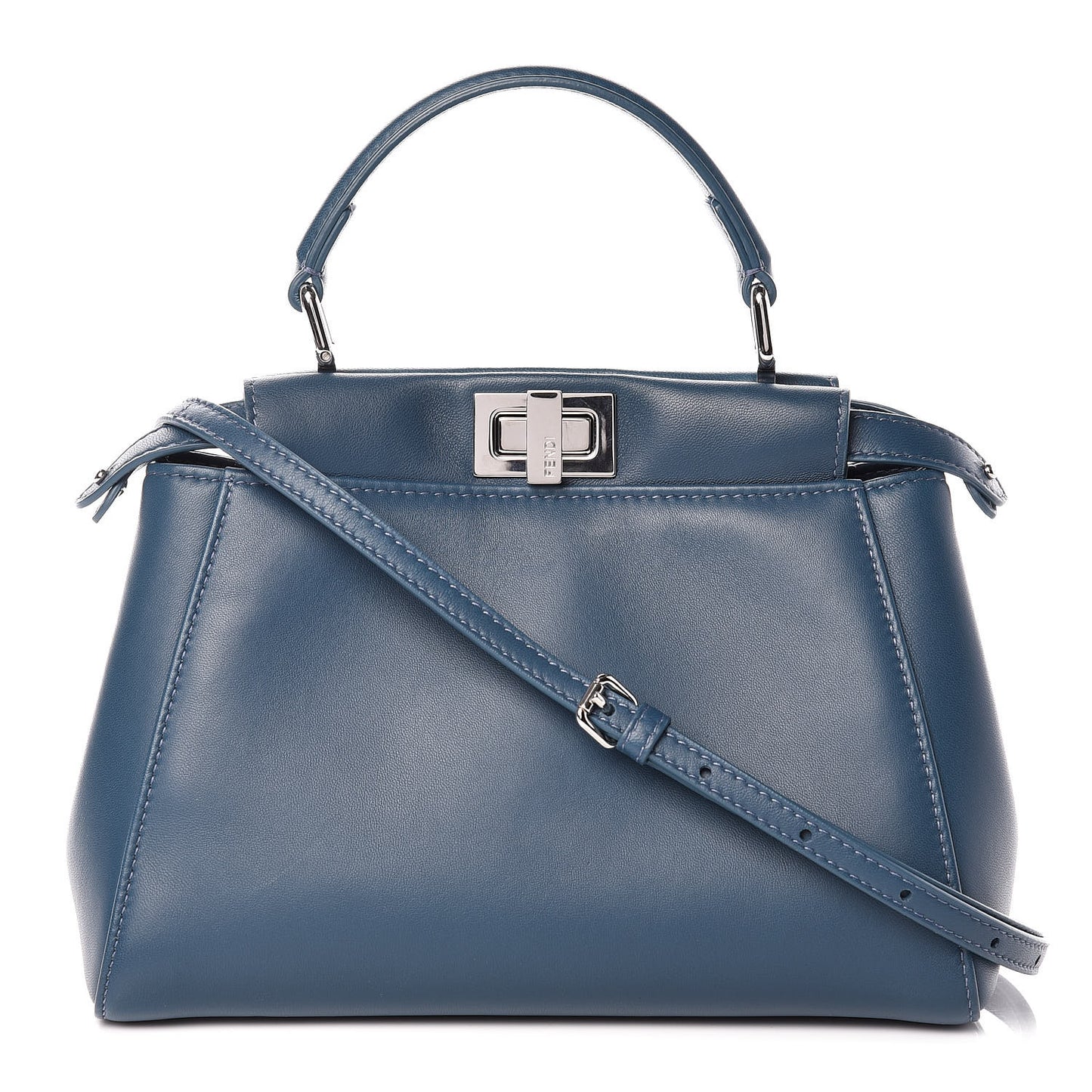 Nappa Mini Peekaboo Iconic Satchel Pavone