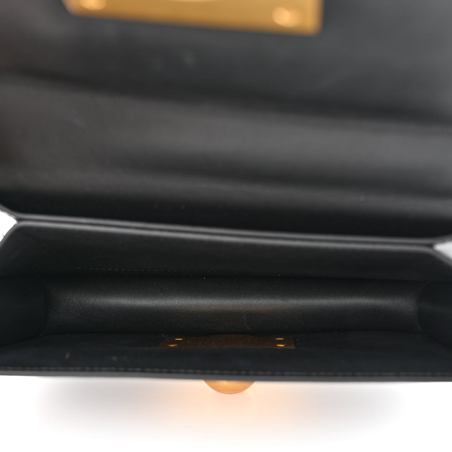 Spazzolato Calfskin Mini Classic BV Bag Black