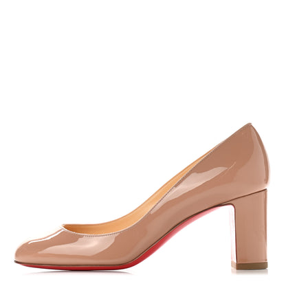 Christian Louboutin Patent Cadrilla 70 Pumps 36 Nude 1 of 8