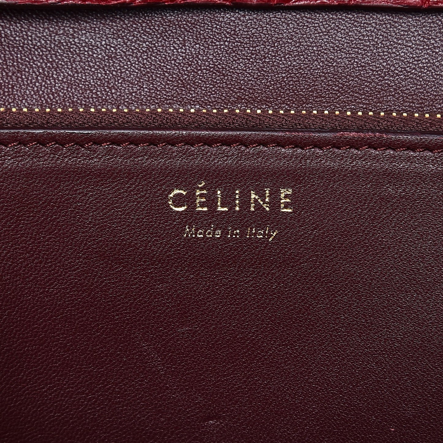 Canvas Calfskin Crocodile Embossed Medium Classic Box Flap Bag