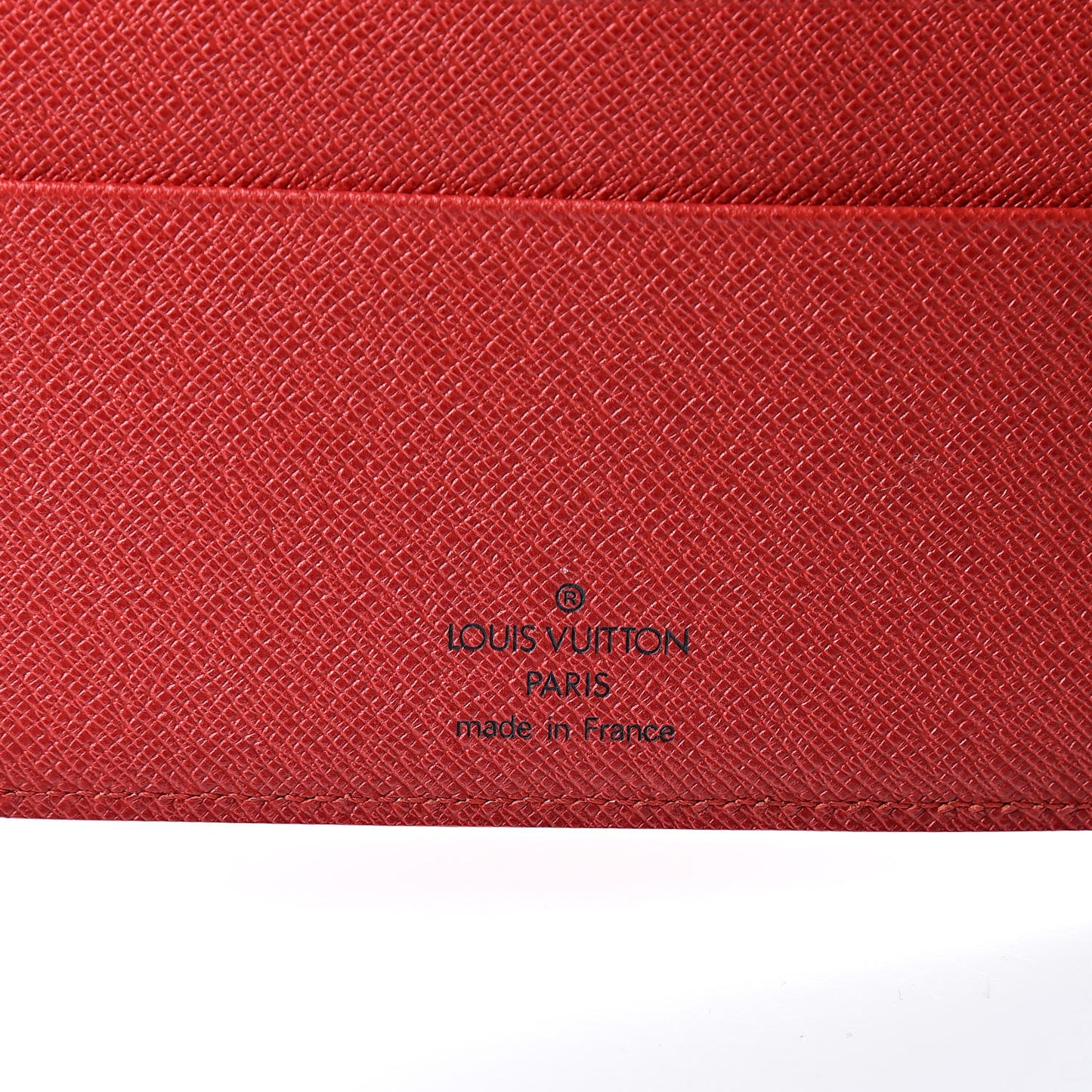 Epi Medium Ring Agenda Cover Rouge