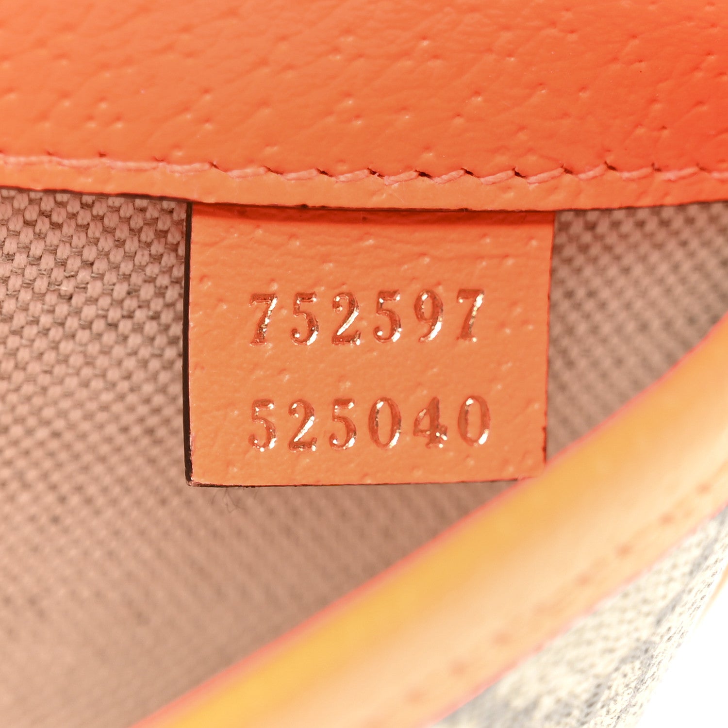 Gucci GG Supreme Monogram Web Small Ophidia Belt Bag Beige Ebony Orange Fluo 7 of 13