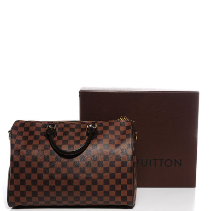 Louis Vuitton Damier Ebene Speedy Bandouliere 35 5 of 10