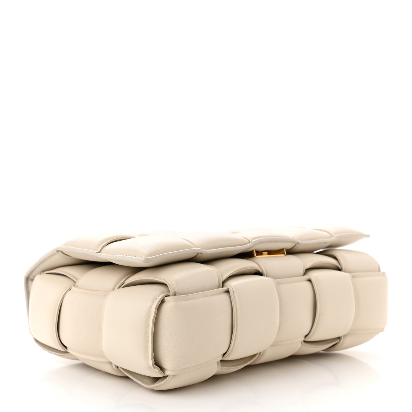 Nappa Maxi Intreccio Padded Cassette Crossbody Bag Plaster