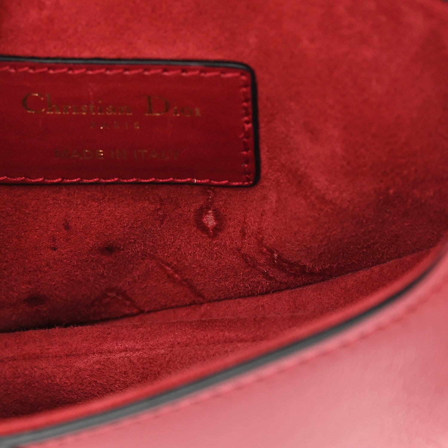 Christian Dior Calfskin Mini Saddle Bag Scarlet 12 of 12