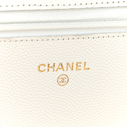 Chanel Caviar Quilted Wallet On Chain WOC White 6 of 12