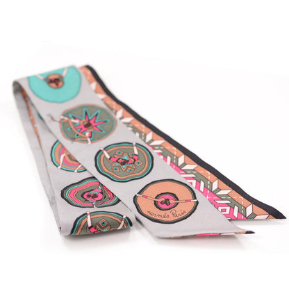 Hermes Silk Belles du Mexique Twilly 1 of 6