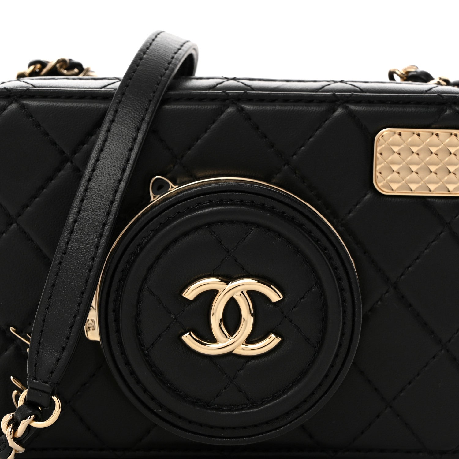 Chanel Lambskin Quilted Coco Click Bag Black 9 of 11