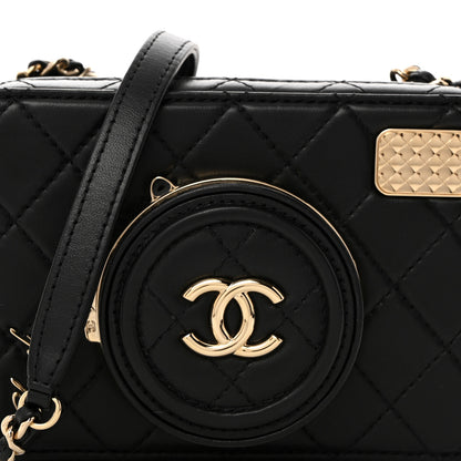 Chanel Lambskin Quilted Coco Click Bag Black 9 of 11