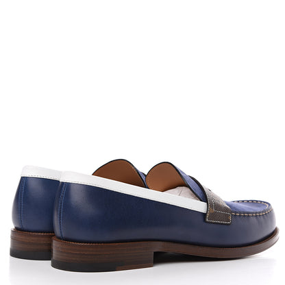 Louis Vuitton Suede Monogram Mens Sorbonne Loafers 10 Marine 4 of 8