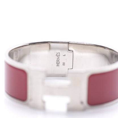 Hermes Enamel Wide Clic Clac H Bracelet PM Red 4 of 6