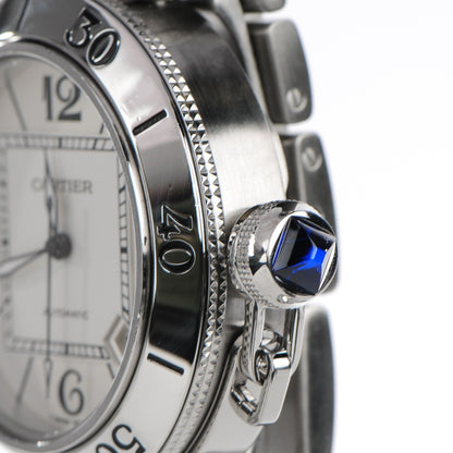 Cartier Stainless Steel 40mm Pasha C Seatimer Automatic Watch 2 of 10