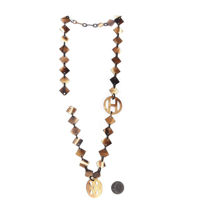 Hermes Buffalo Horn Lacquer Deva Necklace 2 of 3