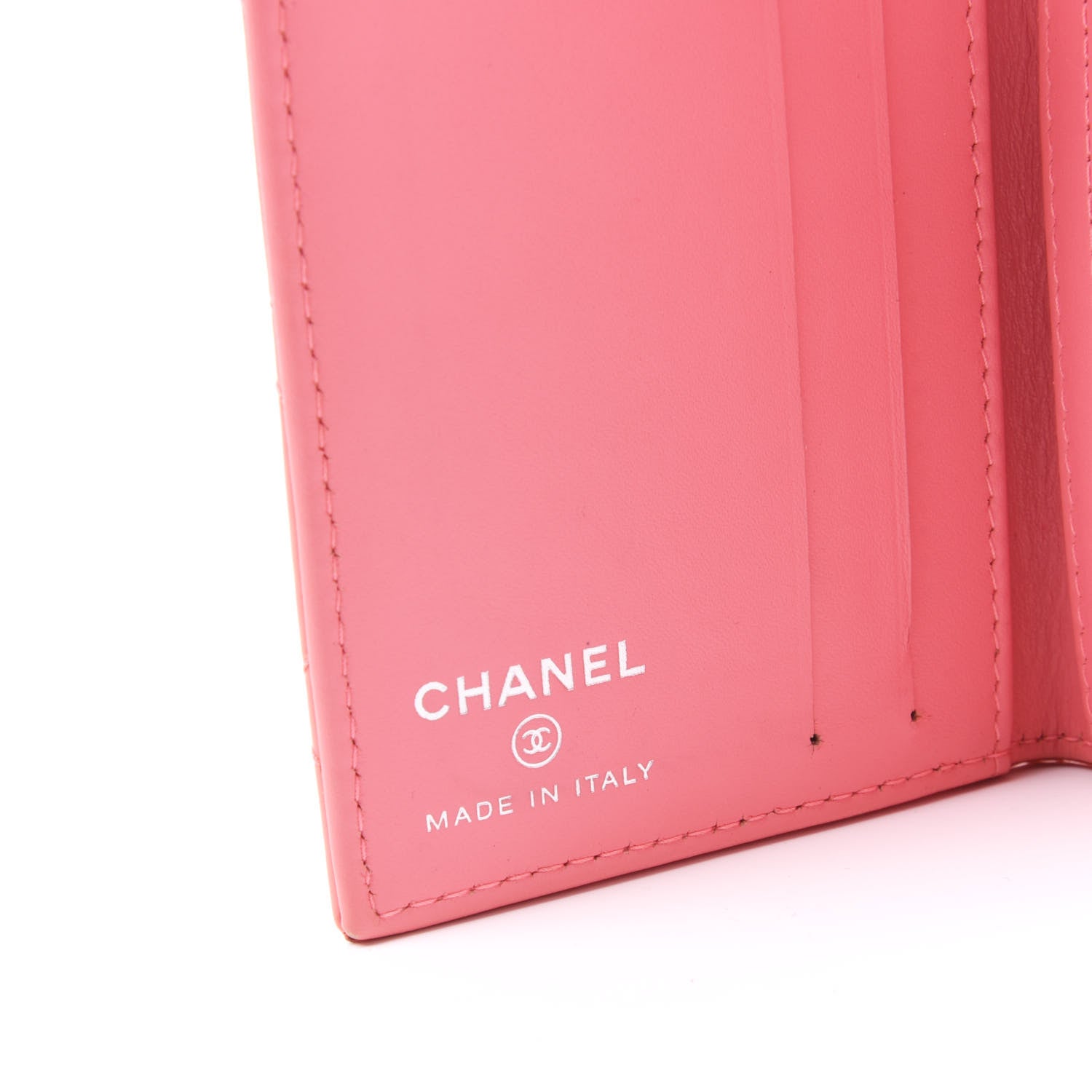 Chanel Patent Quilted Card Holder Wallet Light Pink 9 of 11