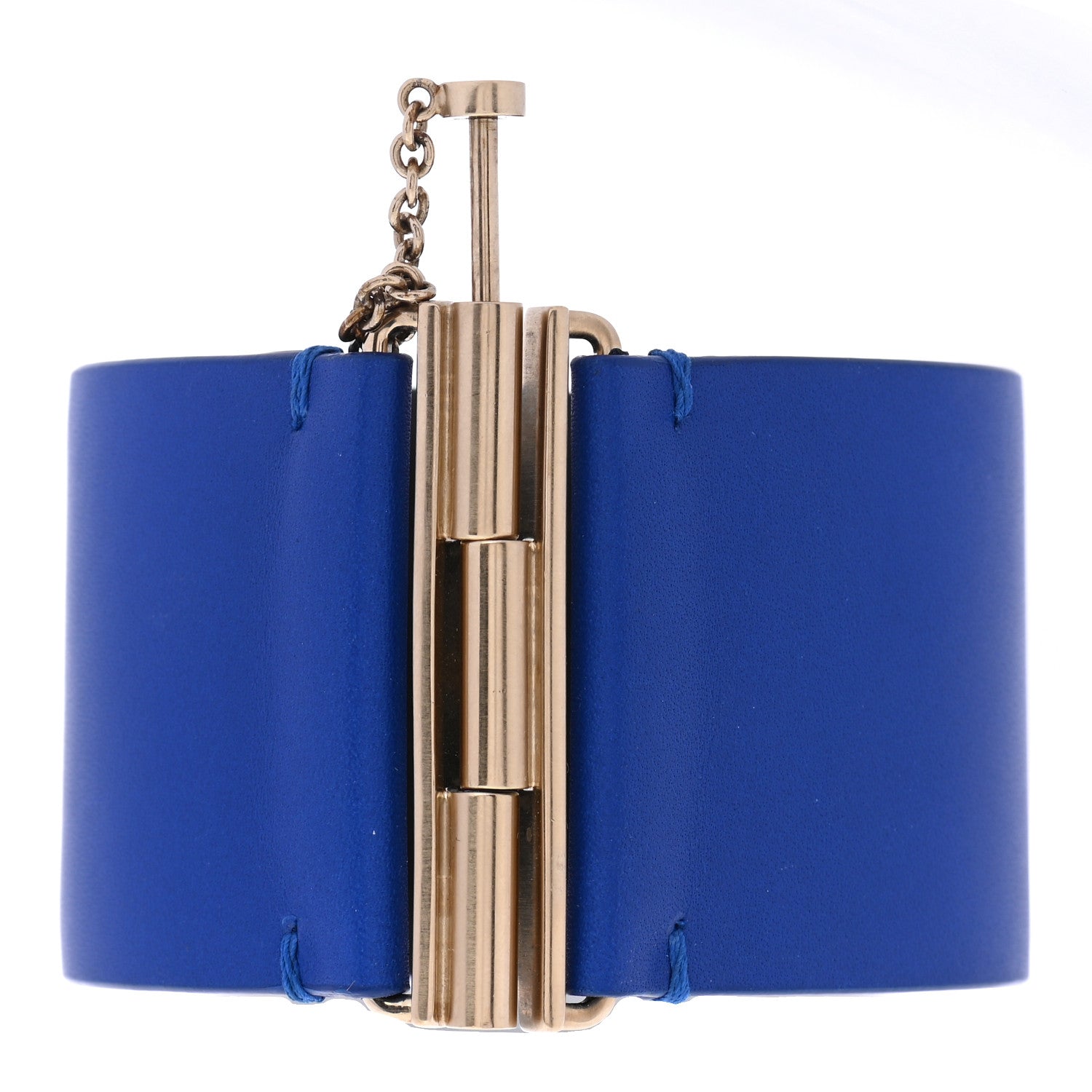 Chanel Calfskin CC Wide Cuff M Blue 4 of 6