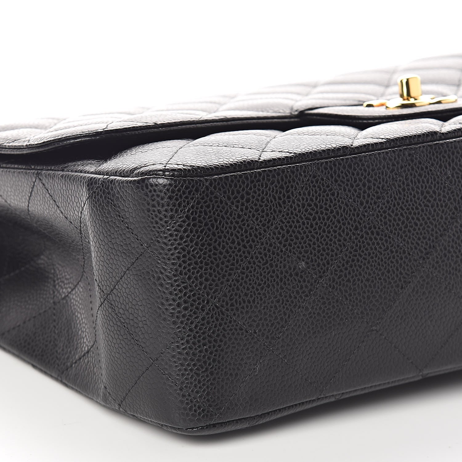 Chanel Caviar Quilted Jumbo Single Flap Black 9 of 12