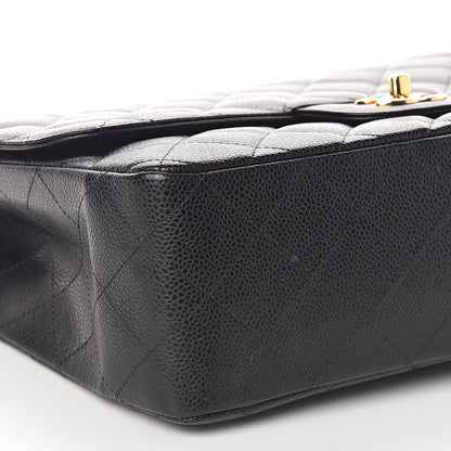 Chanel Caviar Quilted Jumbo Single Flap Black 9 of 12
