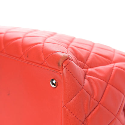 Chanel Lambskin Quilted Large 7 Tote Red 14 of 17