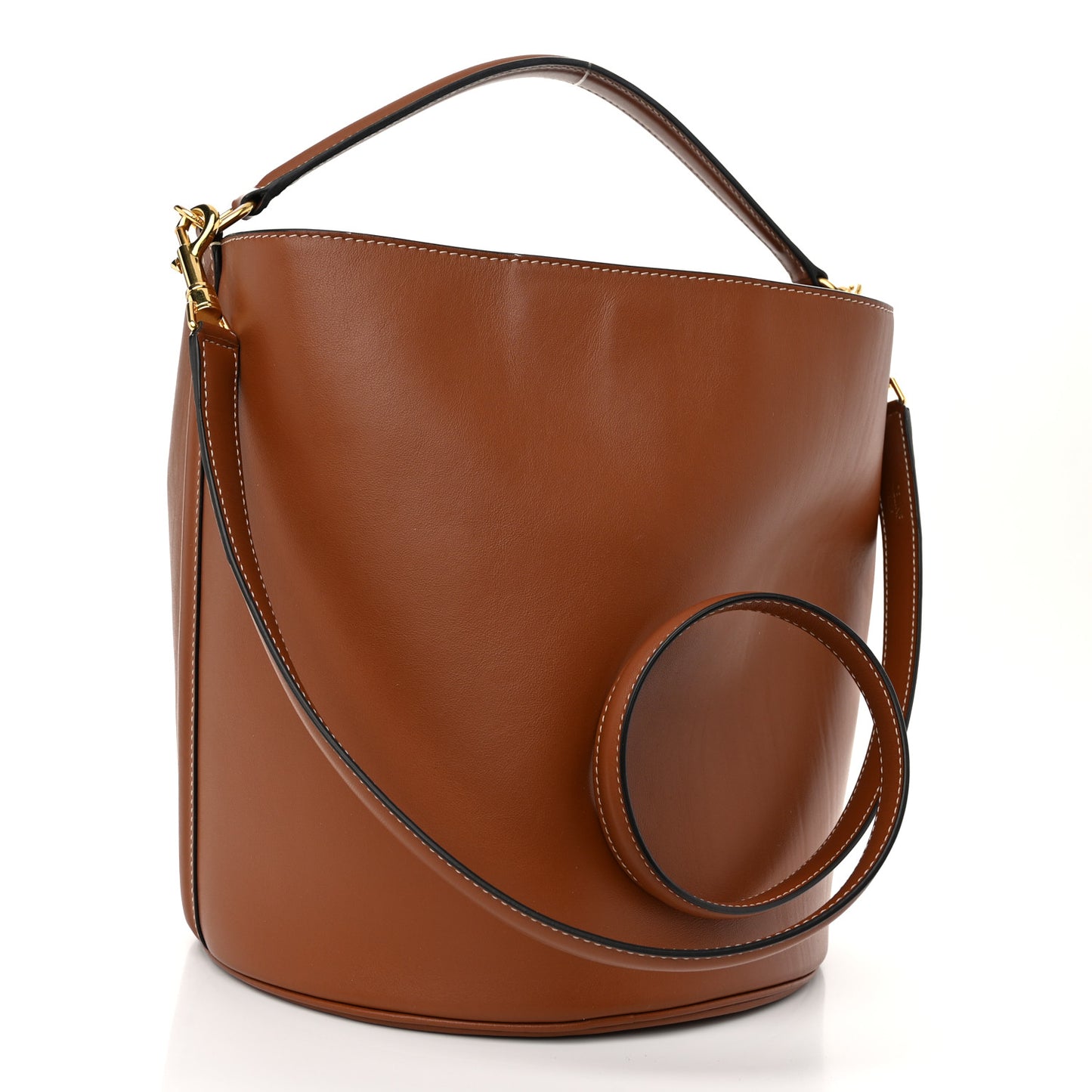 Smooth Calfskin Bucket 16 Bag Tan