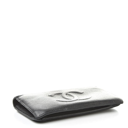 Chanel Caviar Timeless CC Yen Wallet Black 4 of 17