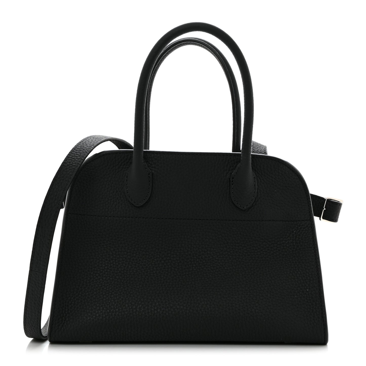 Grained Calfskin Soft Margaux 10 Bag Black