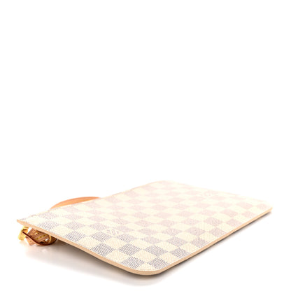 Louis Vuitton Damier Azur Neverfull MM GM Pochette Rose Ballerine 4 of 7