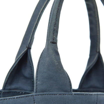 Prada Canvas Canapa Logo Tote Blue 17 of 18