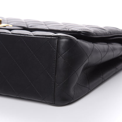 Chanel Lambskin Quilted Maxi Double Flap Black 8 of 16